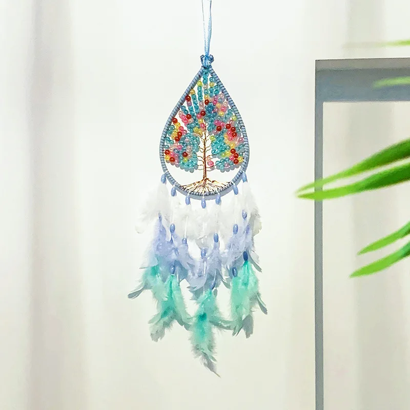 

Feather crafts dream catcher net hanging wall home decoration