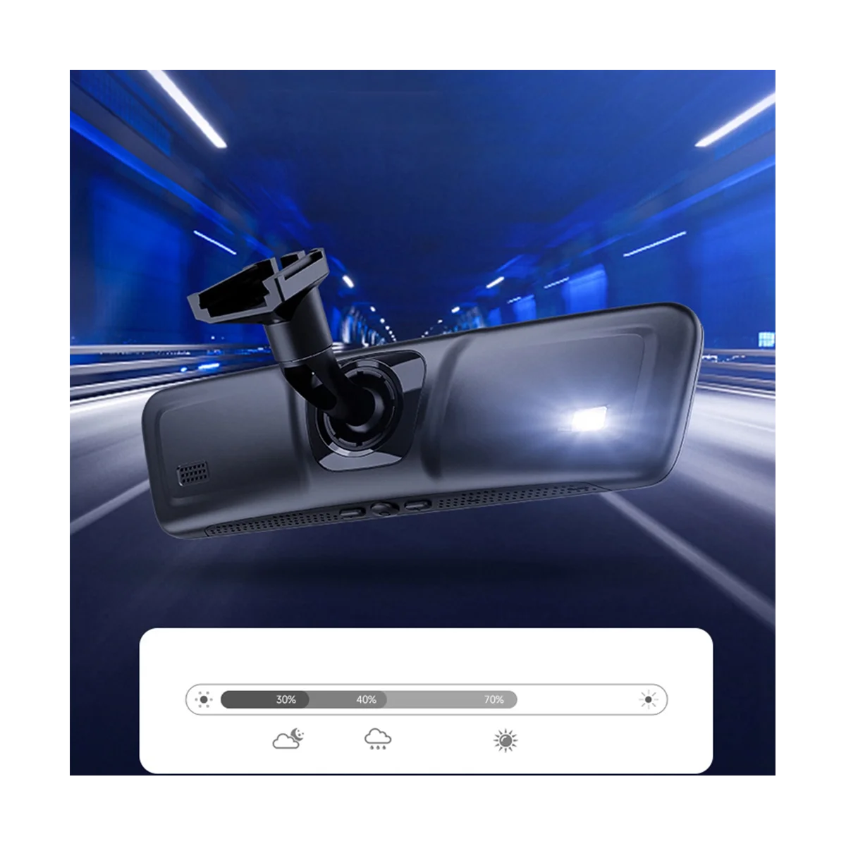 

Car Streaming Media Electronic Rearview Mirror Front and Rear Dual -Camera Recorders for Tesla Model Y