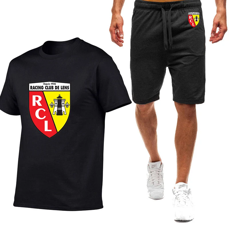 

Euro Club Rc Lens 2023 New Men's Summer Sell Well Nine Color Short-sleeved T-shirt Simple Casual Trendy Comfortable Leisure Suit