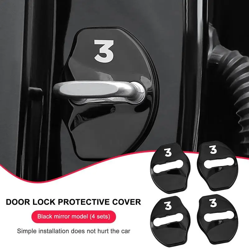 

Крышка для дверного замка, защитная крышка для пряжки, протектор для дверного замка из нержавеющей стали, модифицированные аксессуары для ...