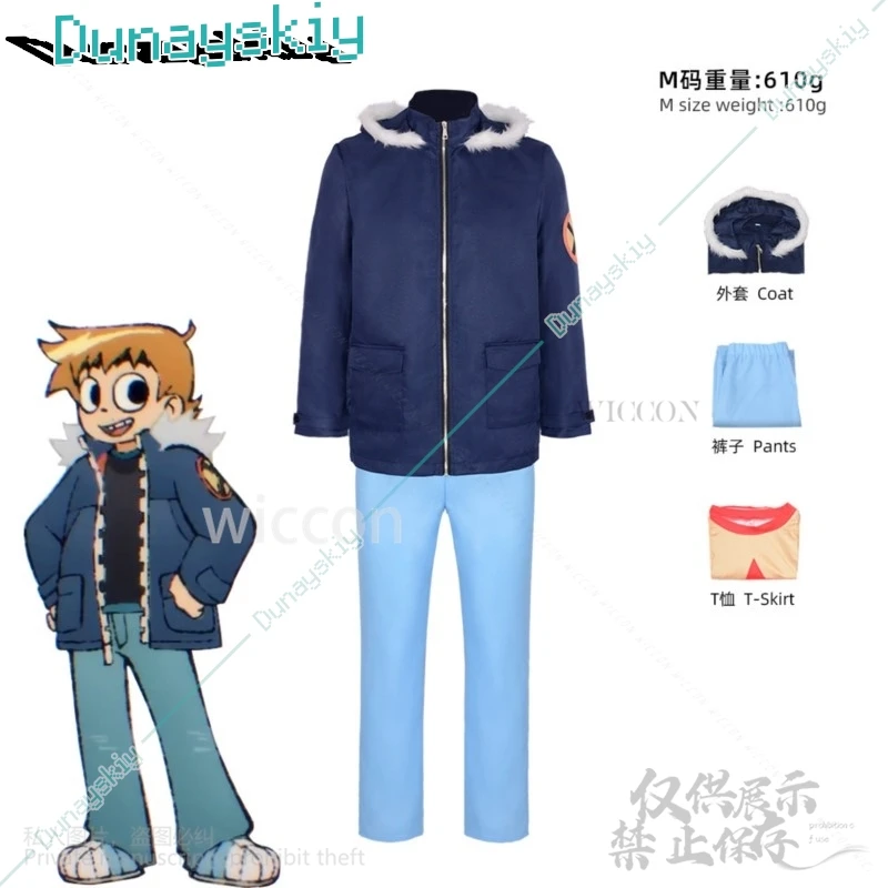 Аниме Скотт Пилигрим снимается Косплей Костюм Пальто Брюки Ролевая игра