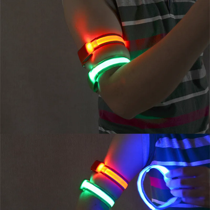 

Стильные светодиодсветодиодный повязки на руку, светящиеся повязки на руку, повязки на руку, Защитные повязки на ноги, Светоотражающий реме...