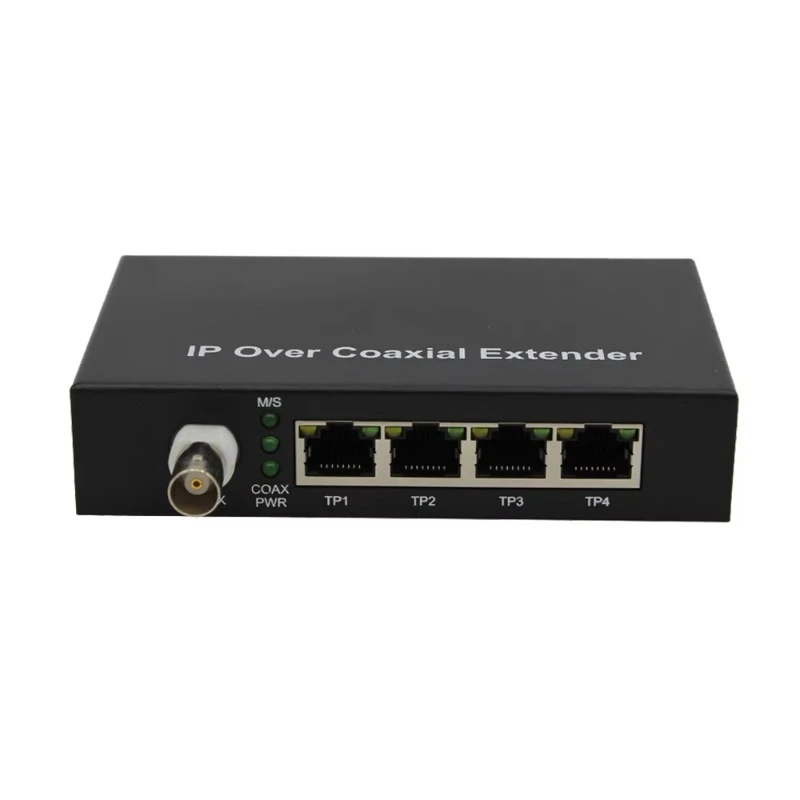 10/100M 4 порта BNC 1 порт RJ45 (мастер) Ethernet через коаксиальный преобразователь 2 км