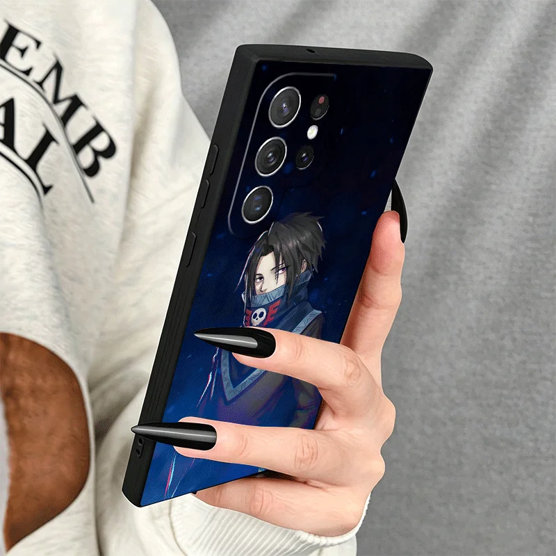 Фото Мягкий чехол для телефона Samsung Galaxy S24 S25 S26 Ultra Hunter X-Hunters Feitan Portor S23 S22 Plus S21 FE S20 + Edge, черный, размер S №4