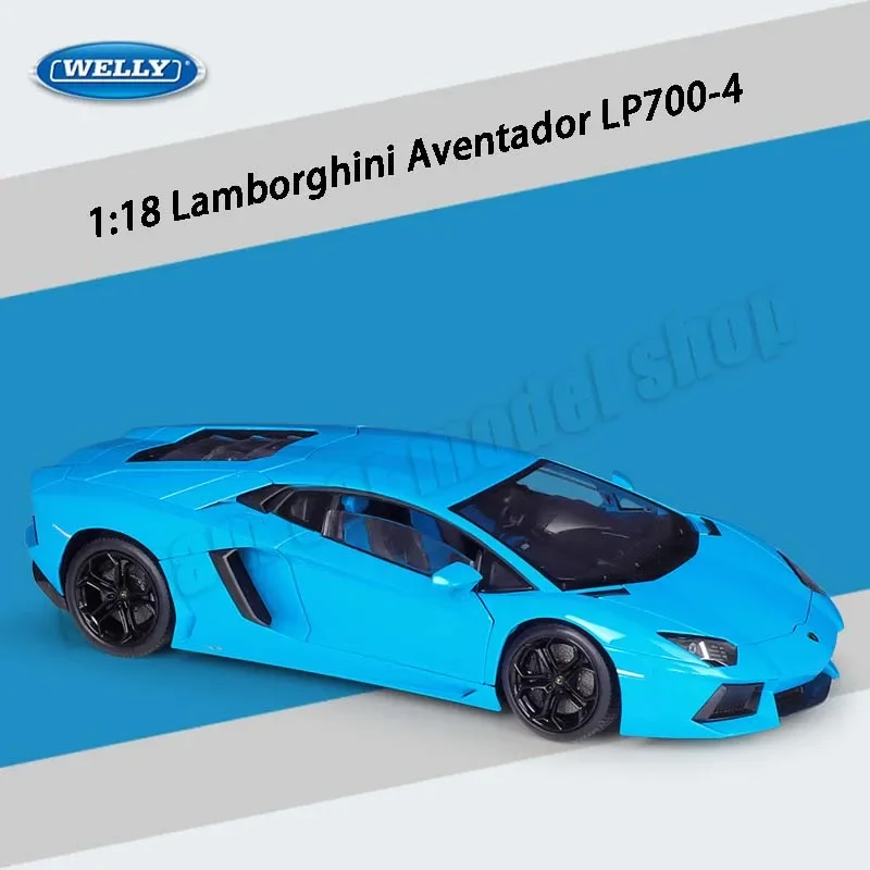 Оригинальная модель автомобиля WELLY 1:18 Lamborghini из литого сплава коллекционные