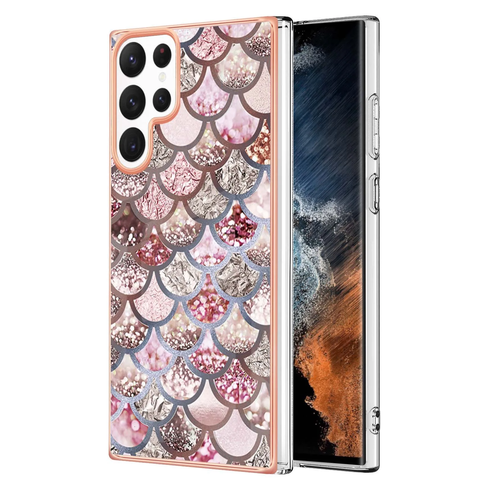 

Luxury Case for Samsung Galaxy S23 Ultra Plus S23Ultra Marble Flowers Soft Silicone Armor Shockproof Phone Cover SamsungS23Ultra