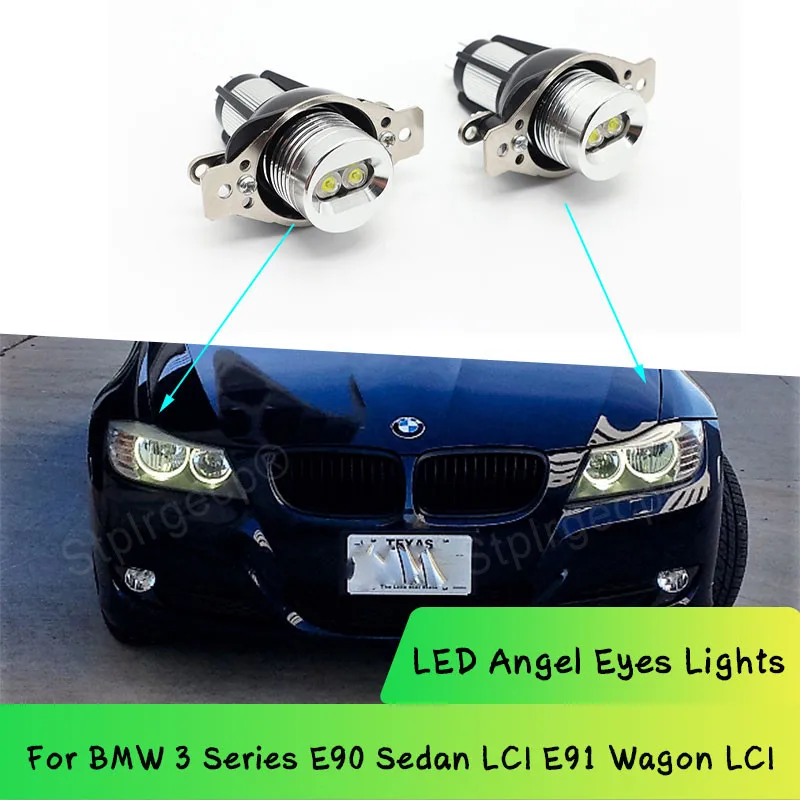

LED Angel Eyes For BMW 3 Series E90 E91 2009-2011 LCI Halogen Headlight Models 328i 335i High Quality Marker Bulbs