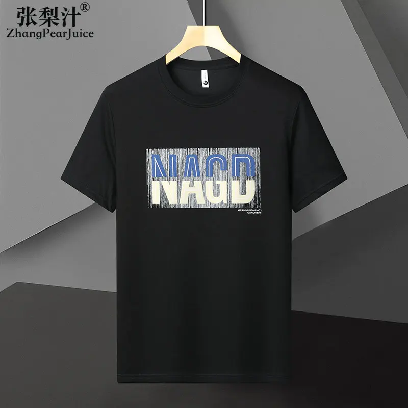 

New Round Neck Bottom Shirt Letter Printing Black Short Sleeve T-shirt Men's Top Fashion Trapstar Camisas Streetwear Tee Shirt