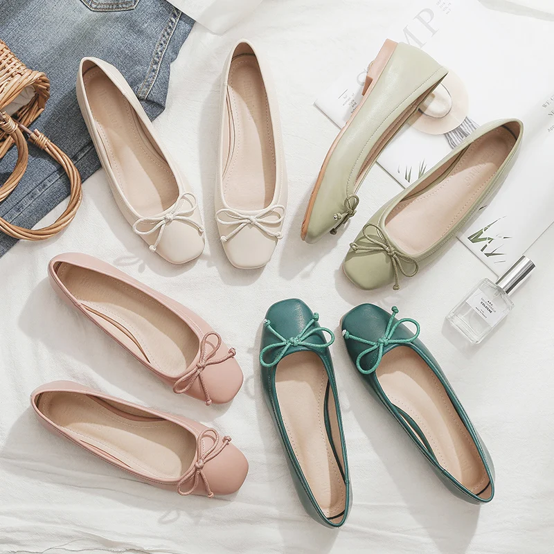 

Fashion Women Ballet Flats Cute Slip on Loafers Shoes Elegant Ladies Office Daily Flat Shoes for Pregnant Woman Zapatos De Mujer