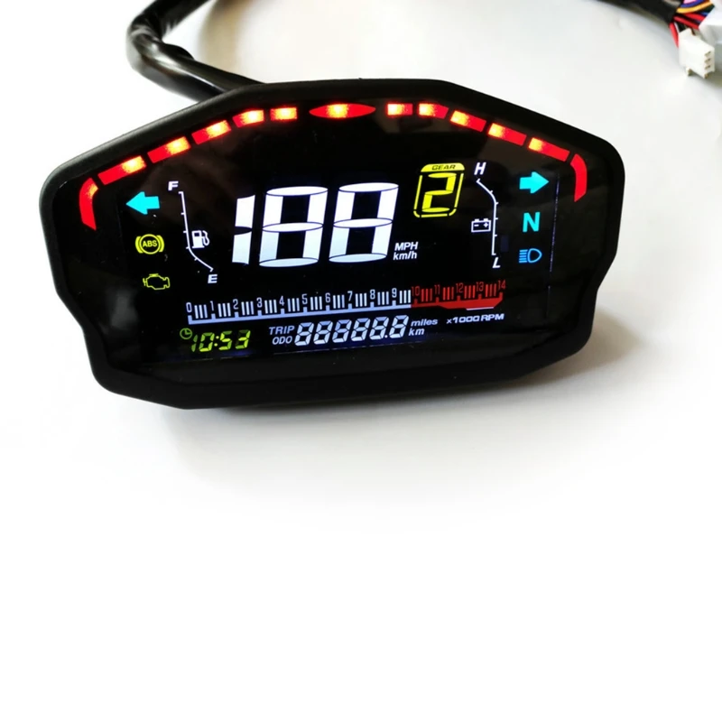 Внешний термометр для мотоцикла воды счетчик топлива с цифровым экраном