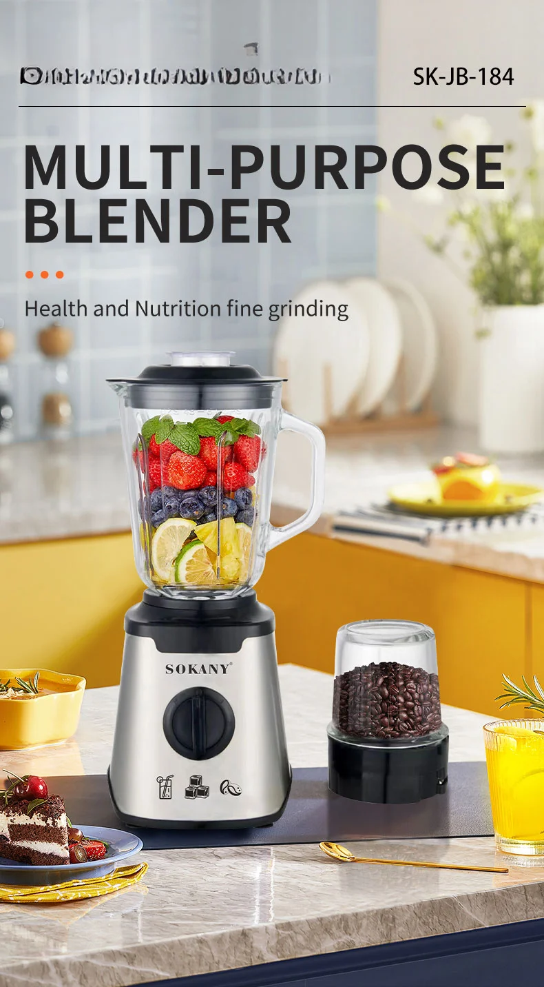 Многофункциональный кухонный комбайн для Sokany 3L большой емкости Блендер