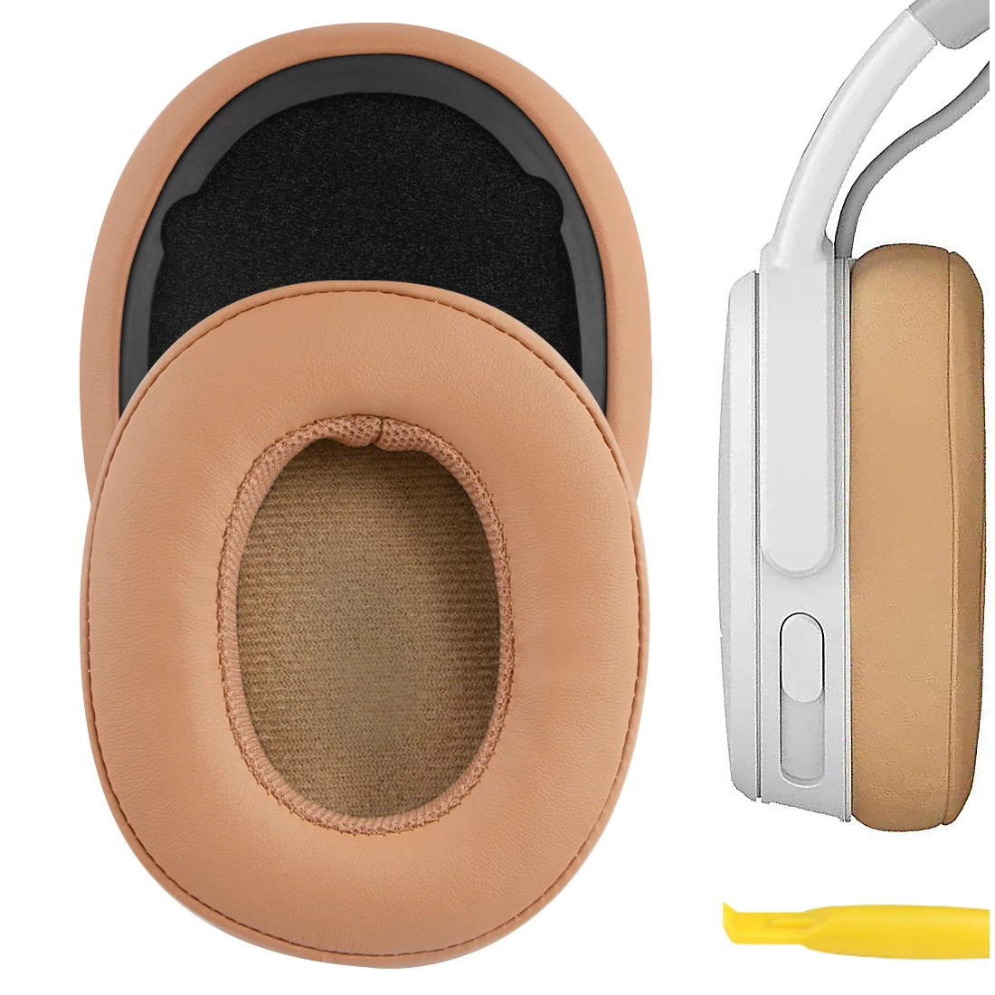 

Geekria Earpads for Skullcandy Crusher Wireless Crusher Evo Crusher ANC Hesh 3 Replacement Headphones Protein Leather Ear Pads