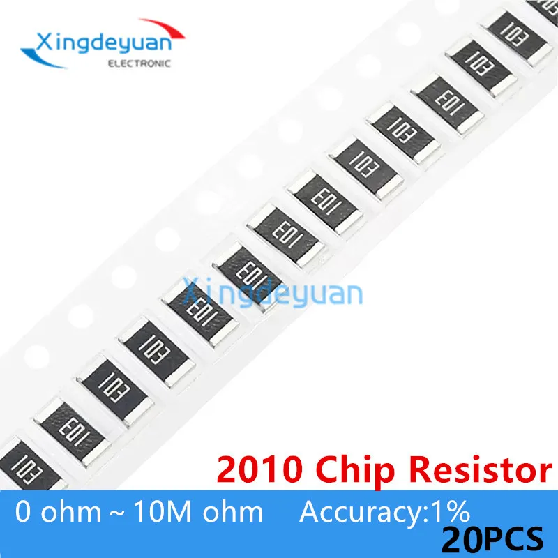 

Резистор 1% 2010 SMD 20 шт., 0R ~ 10M 1/16W 0 1 10 100 150 220 330 Ом 1K 2,2 K 4,7 K 10K 100K 0R 1R 10R 100R 150R 220R 330R 1 м 10 м