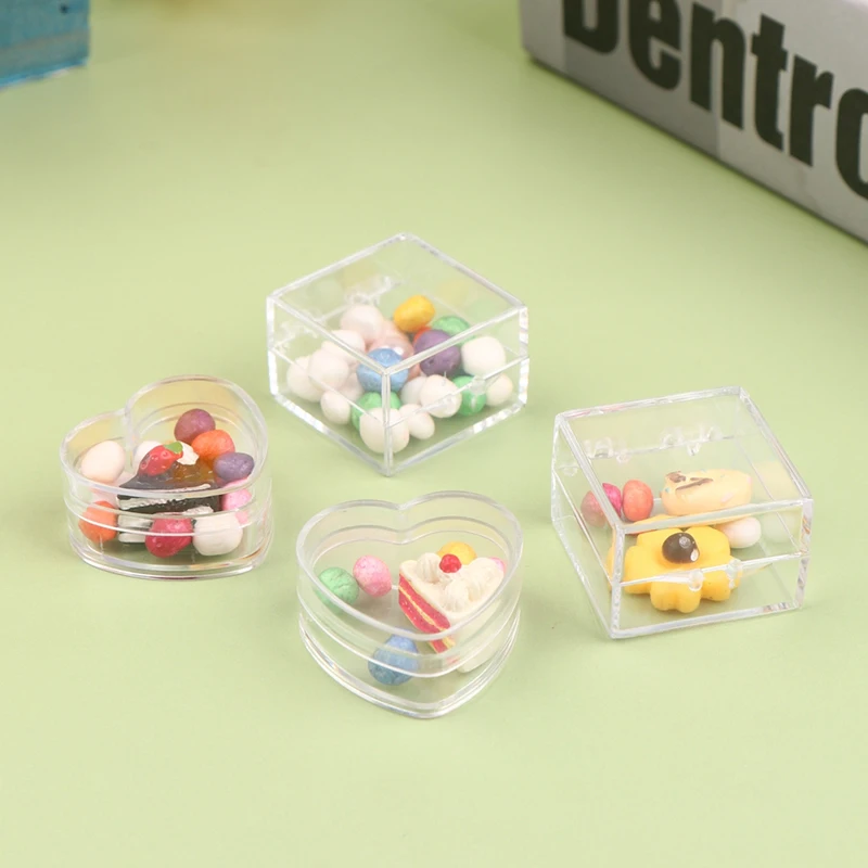 

2 шт., Миниатюрная пластиковая коробка для украшений в виде кукольного домика