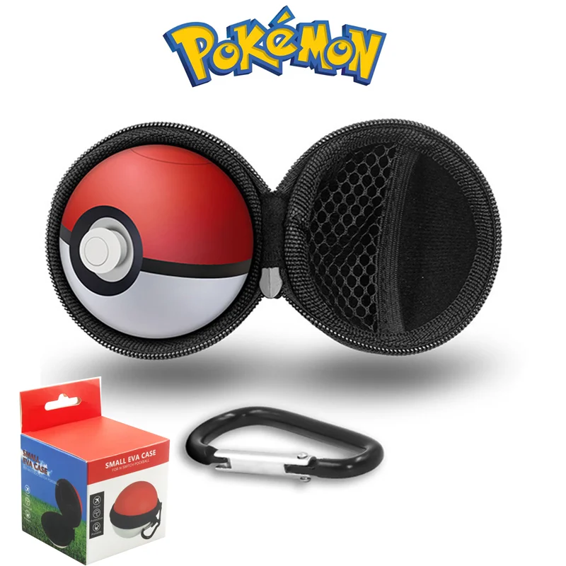 

Pokemon Poke Ball Nintendo Switch Plus Controller Storage Bag Case Hard Shell Gaming Device Protection Accessories Toy Kids Gift