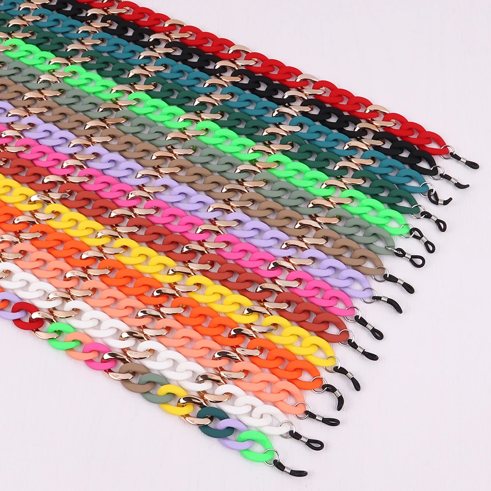 Новинка матовые красочные акриловые звенья держатель для солнцезащитных очков