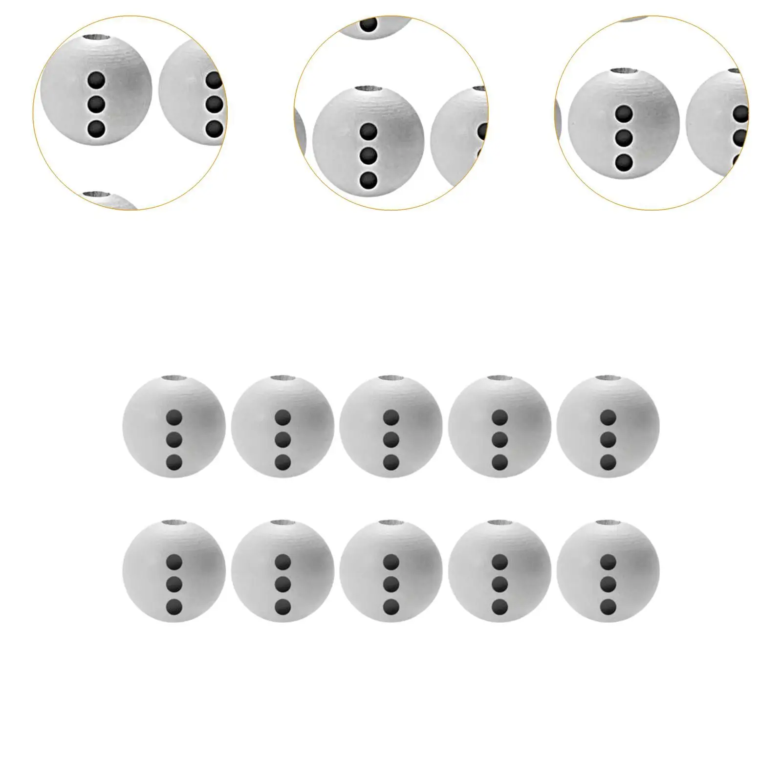 10 рождественских деревянных бусин легкие белые шариковые бусины своими руками