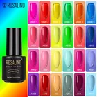 Цветной Гель-лак для ногтей ROSALIND, полуперманентный художественный маникюр для базового и верхнего покрытия, Радужный лак для ногтей для светодиодной УФ-лампы