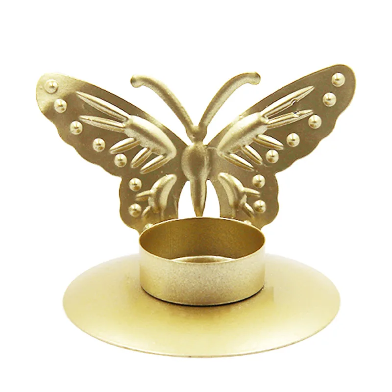 golden butterfly candlestick simple and candle cup dining ta