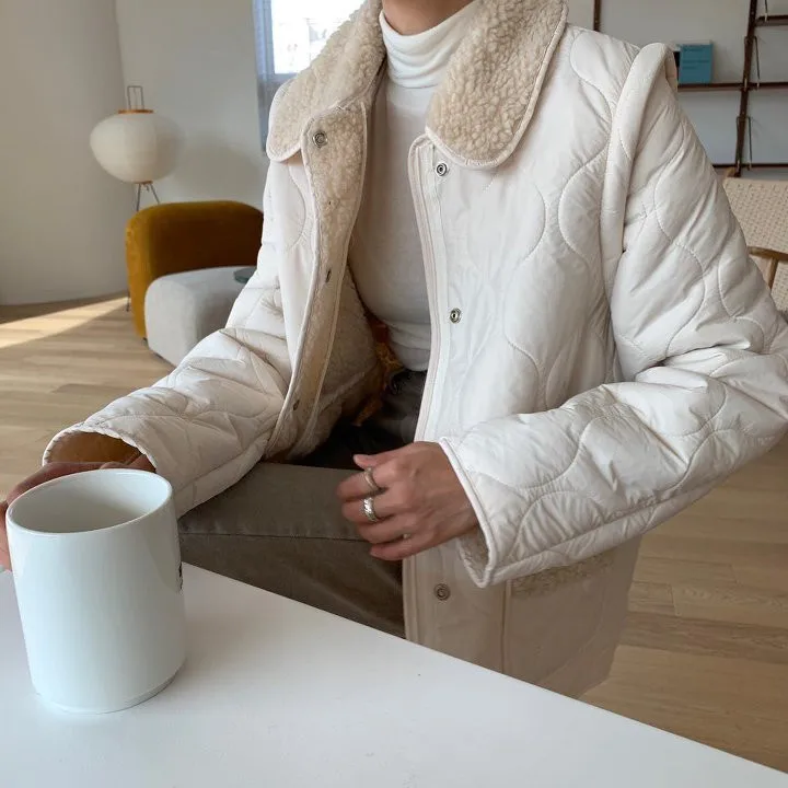 

Korean Vintage Fashion Cotton Padded Coat Women Berber Fleece with Removable Sleeves Loose Warm Coat for Fashion Lady