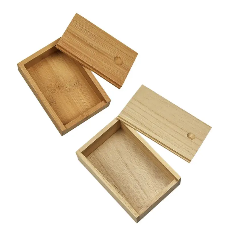 

Bamboo Rectangle Color Playing Cards Storage Box Money Coin Holder Box Candy for KEY for CASE Business Card Storage