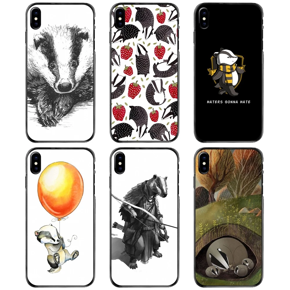

Breezy Badger Animals For Apple iPhone 11 12 13 14 Pro MAX Mini 5 5S SE 6 6S 7 8 Plus 10 X XR XS Hard Phone Cover Case
