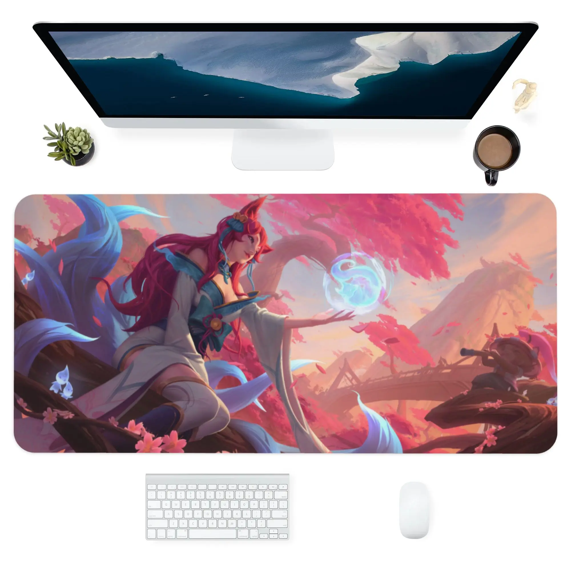

lol Customized HD Printing Gaming Mousepad Computer Lock Edge Large Mouse Pad Natural Rubber E-sports Desk Pad gaming pc