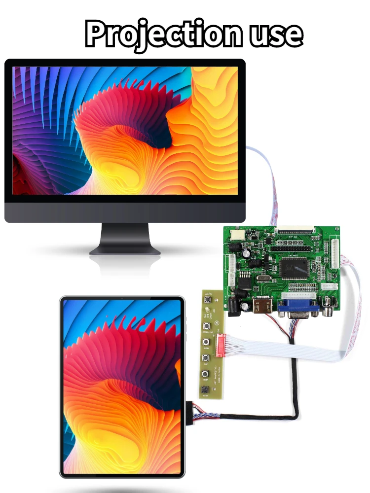 Комплект монитора HDMI + VGA 2AV для B101AW03 B101AW06 1024X60 0 светодиодный экран с драйвером