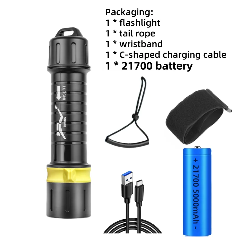 

Профессиональный водонепроницаемый фонарь D-411 XHP70