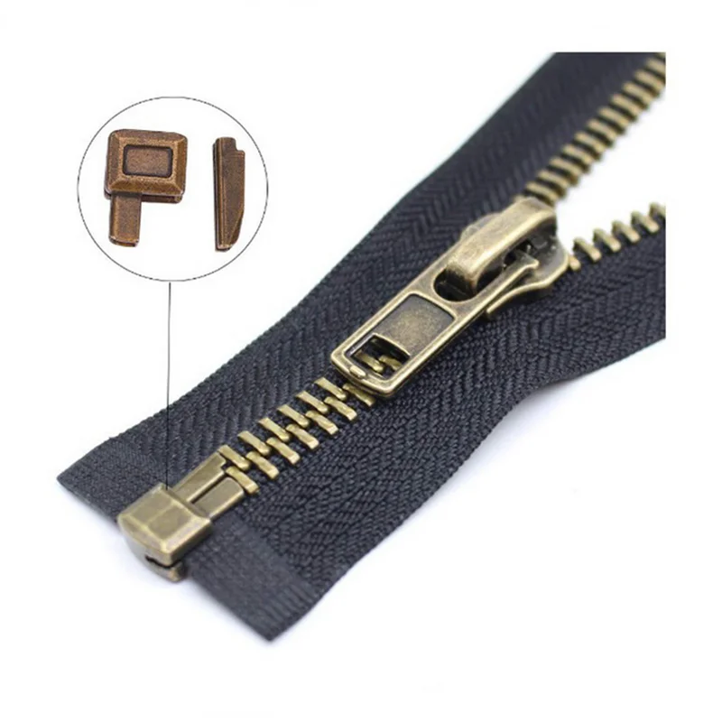 Фиксатор застежки молнии металлический № 3 5 8 10 наборов