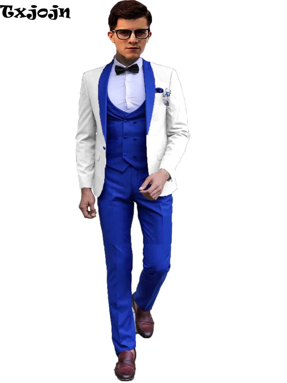 Деловой костюм из 3 предметов Блейзер жилет брюки с бесплатным