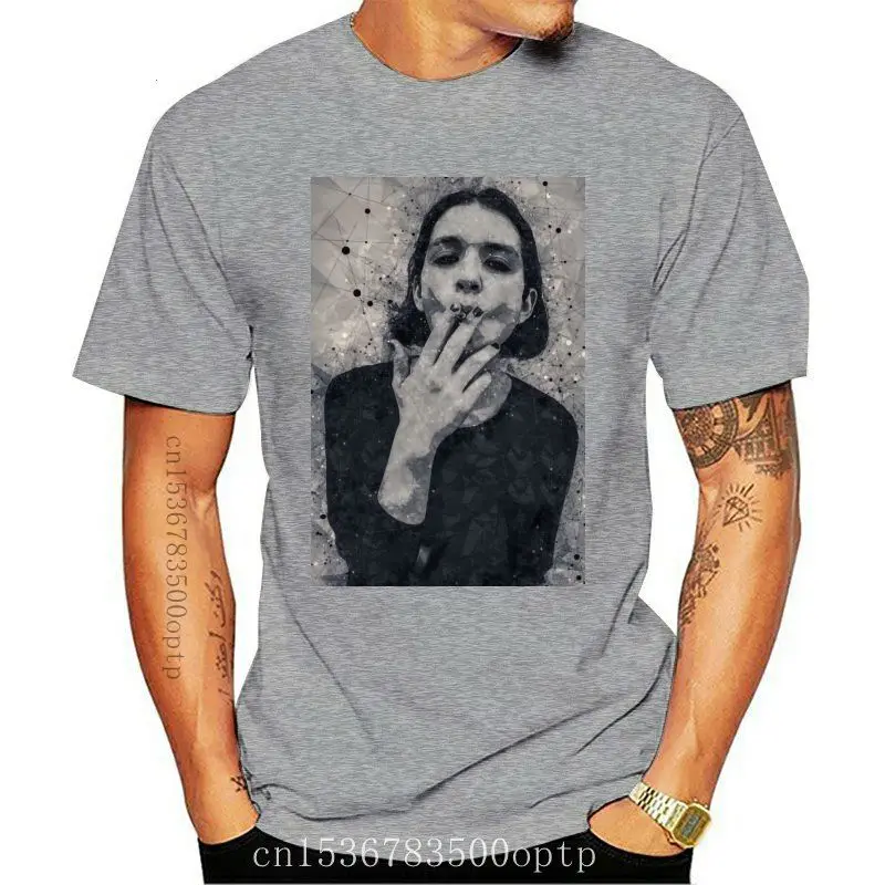 

Геометрическая футболка для мужчин, футболка с 3D-принтом Брайана Молко, с мотивом Брайана