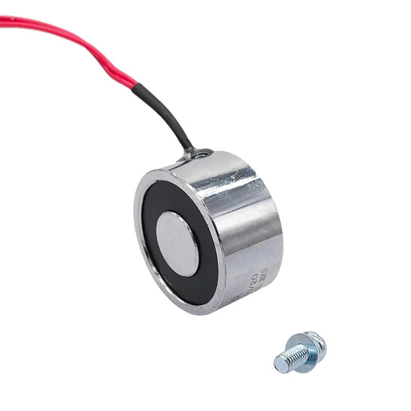 

P40/20 Electromagnet Holding Electric Magnet Lifting DC 5V 6V 12V 24V 30Kg 300N Electromagnet Solenoid
