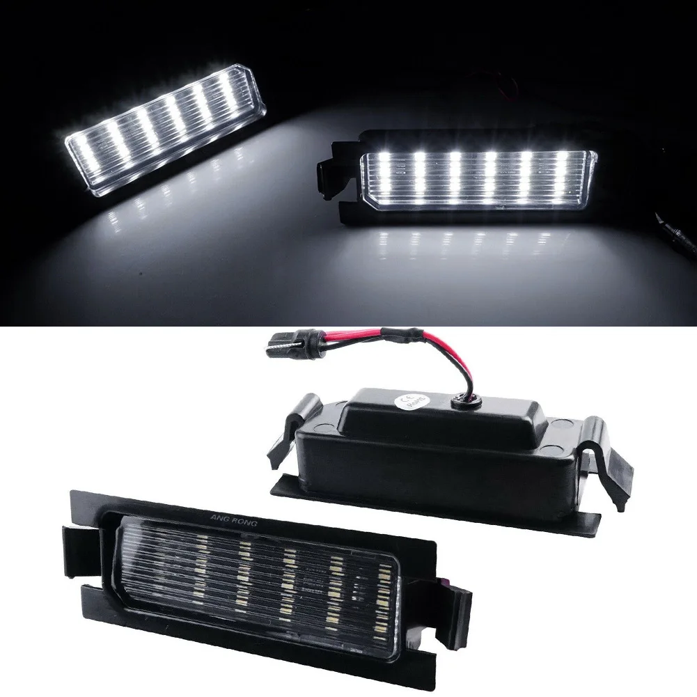 

2x Number License Plate Light Lamp No Error For Hyundai LED License Number Plate Light Lamp Elantra GT GD Accent I30 2012-17