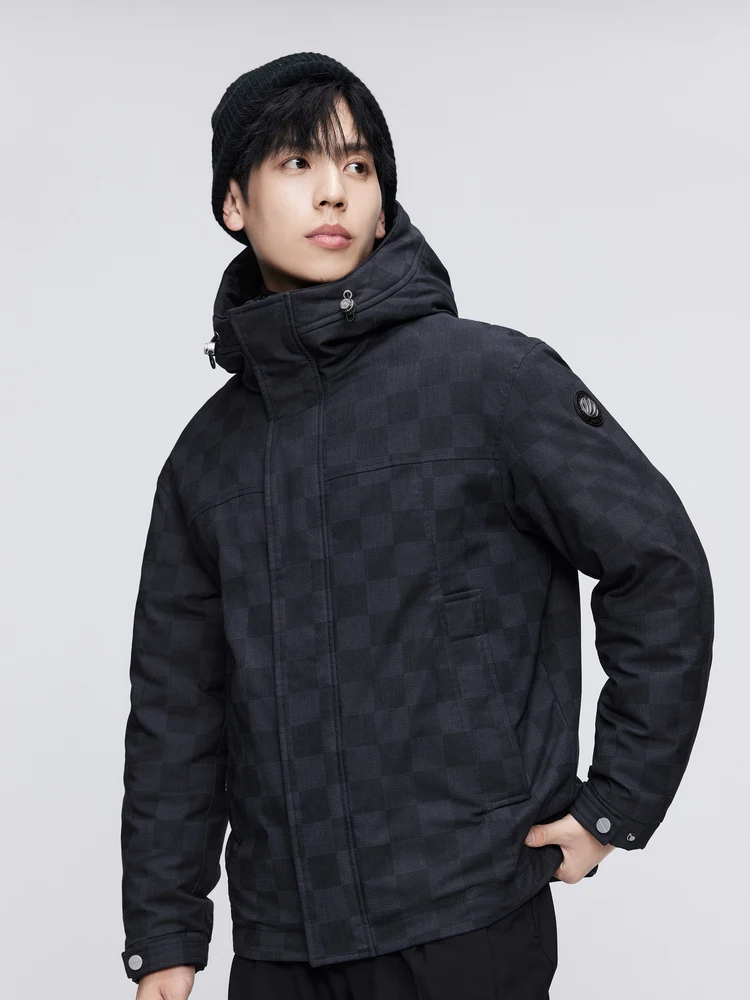 BOSIDENG зимняя пуховая куртка для мужчин с капюшоном теплая верхняя одежда B30145235