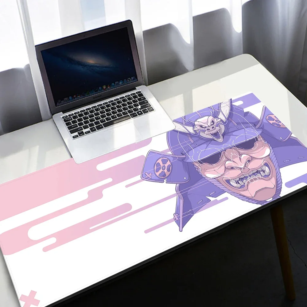 Японский аниме Kawaii Samurai Настольный коврик Фиолетовый Игровой Коврик для мыши