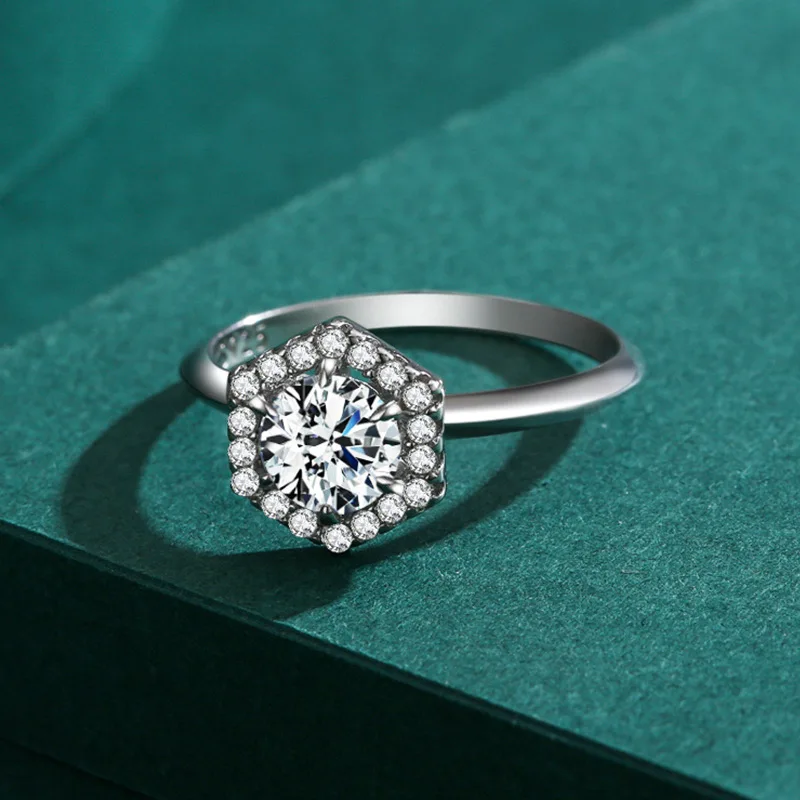 

CYJ Ehombus Face European CZ 100% S925 Sterling Silver Ring For Women Birthday Party Wedding Girl Jewelry