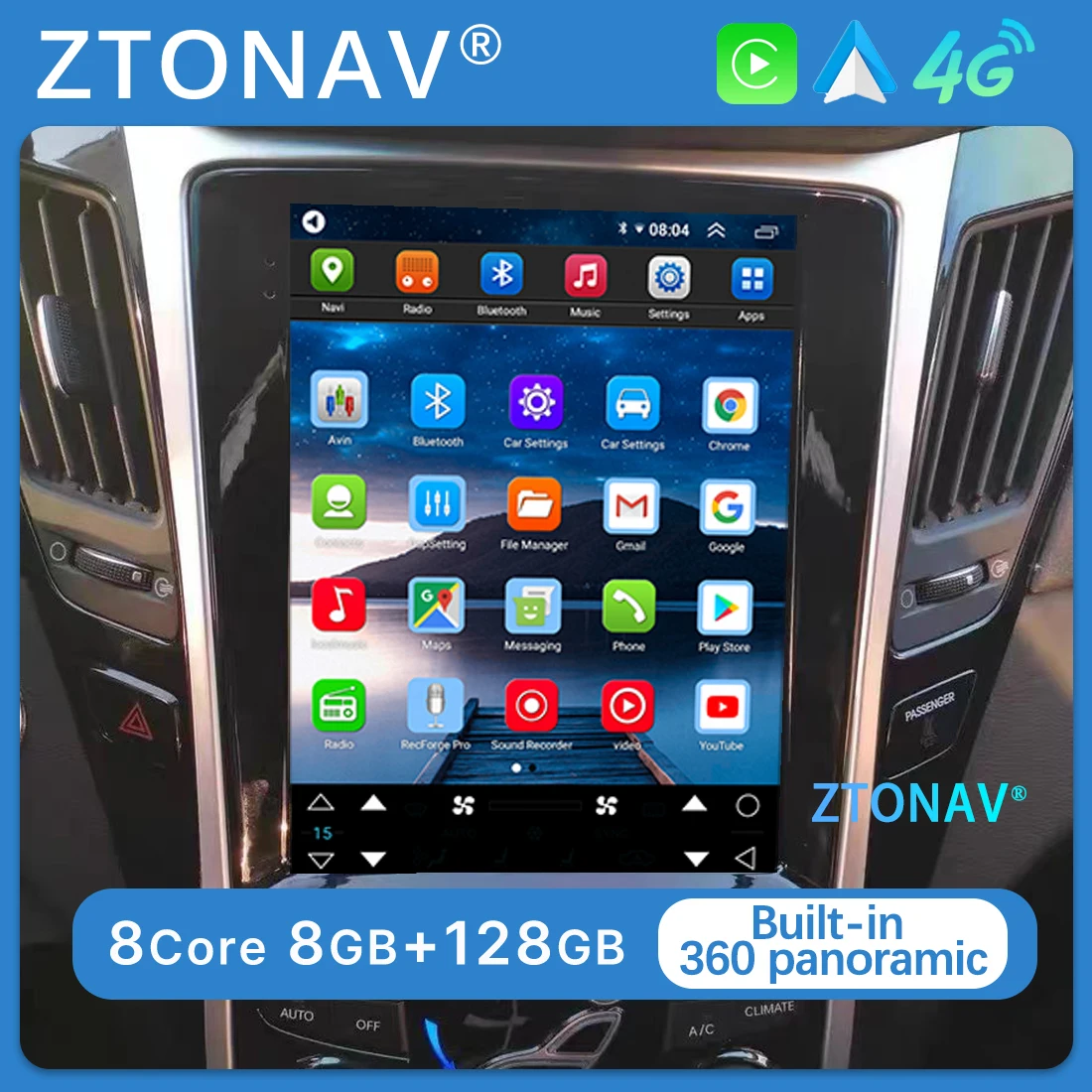 Автомобильная стереосистема для Hyundai Sonata 2012 2013 2014 экран Tesla радиоприемник Android