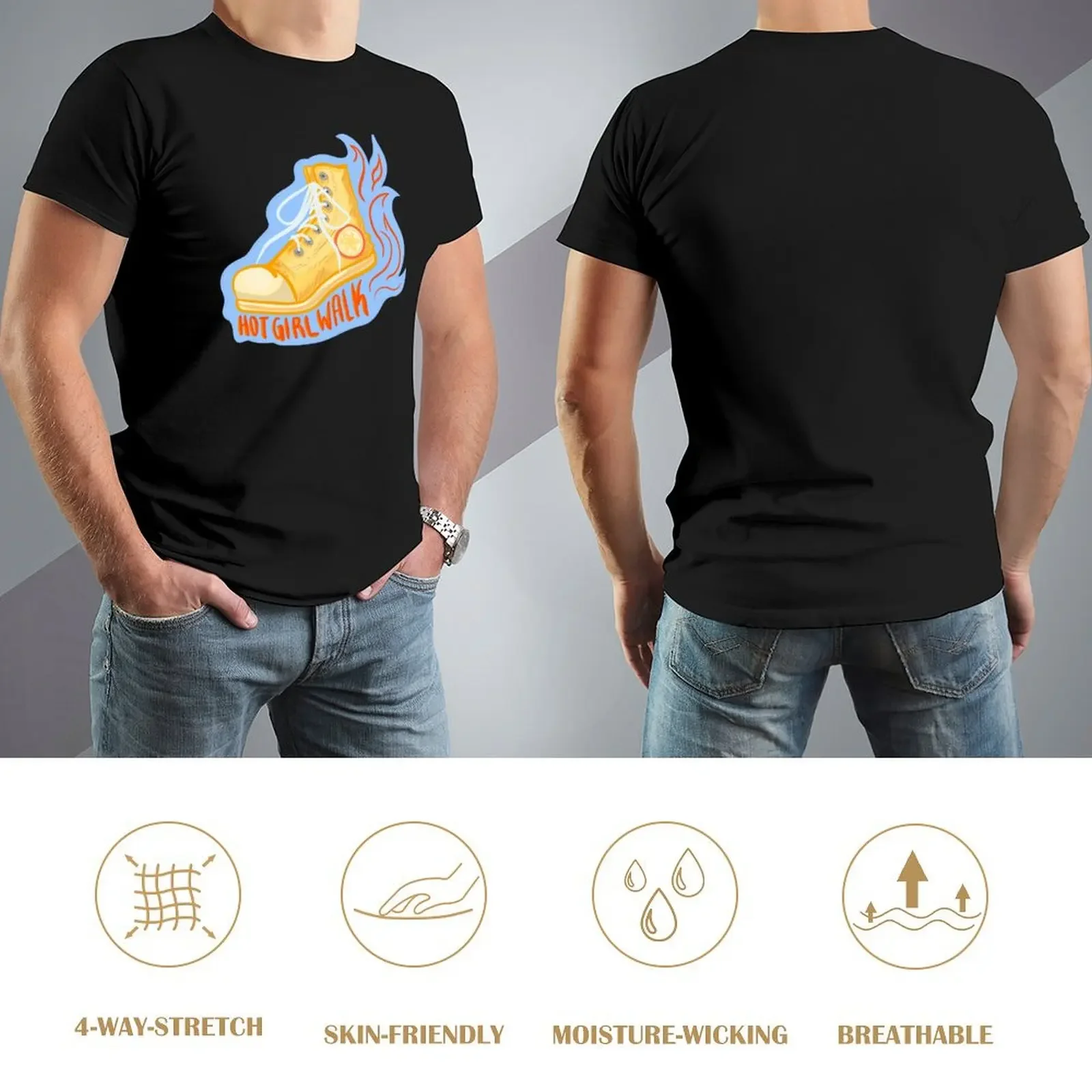 Горячая футболка Gorl Walk быстросохнущая эстетичная одежда мужские футболки с