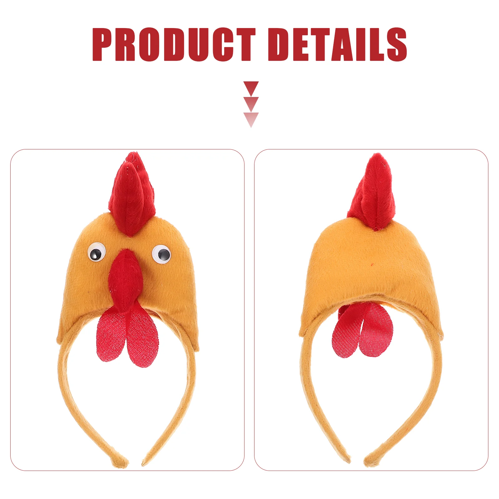 

Three-dimensional Chicken Three-piece Set Halloween Costumes Kids Bow Tie Hat Easter Festival Supply Cotton Child
