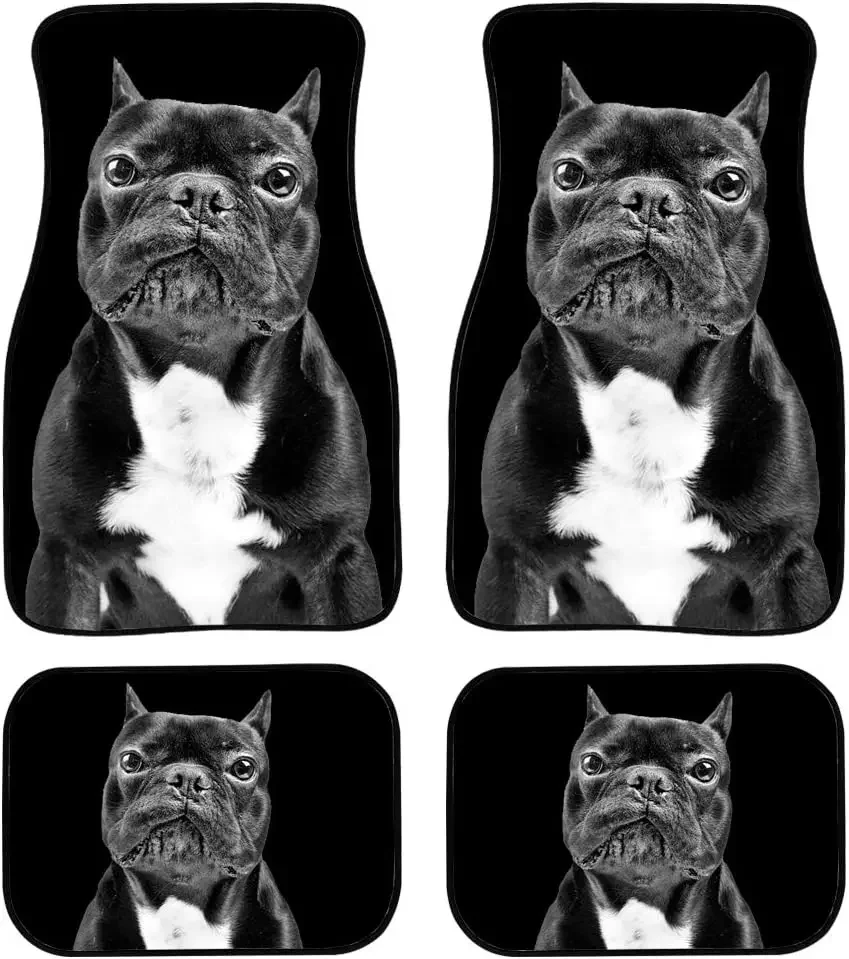 Upetstory Забавный чистый автомобильный напольный коврик для гаража 4-компонентный