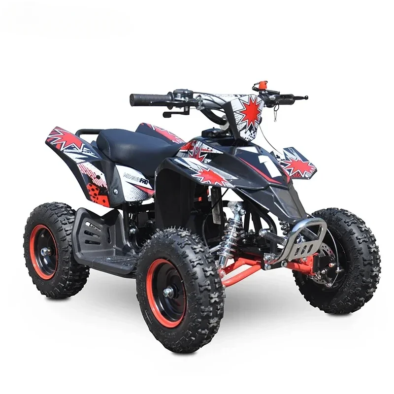 Фото ATV 49Cc 2WD Quad Bike с воздушным охлаждением и 2-тактным 4-колесным внедорожным багги с цепным приводом, автоматический электрический запуск для детей №5