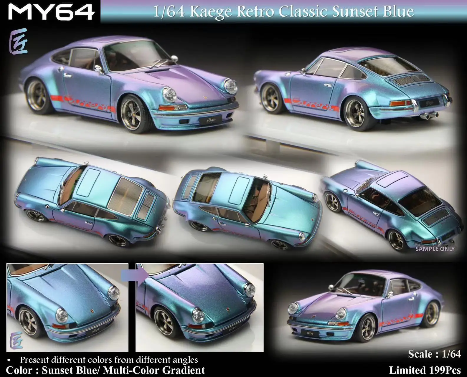 

Newly Stocks MY64 1/64 Kaege Retro Classic 911 Resin In 2023 Collection Gift Scale Model Car