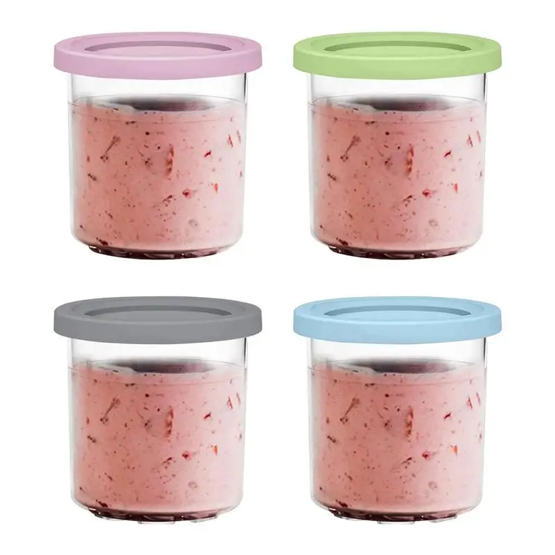 

Plastic Bucket Food Grade Leakproof Storage Container For Cream Ice Cream Honey Refillable Bottle High Quality