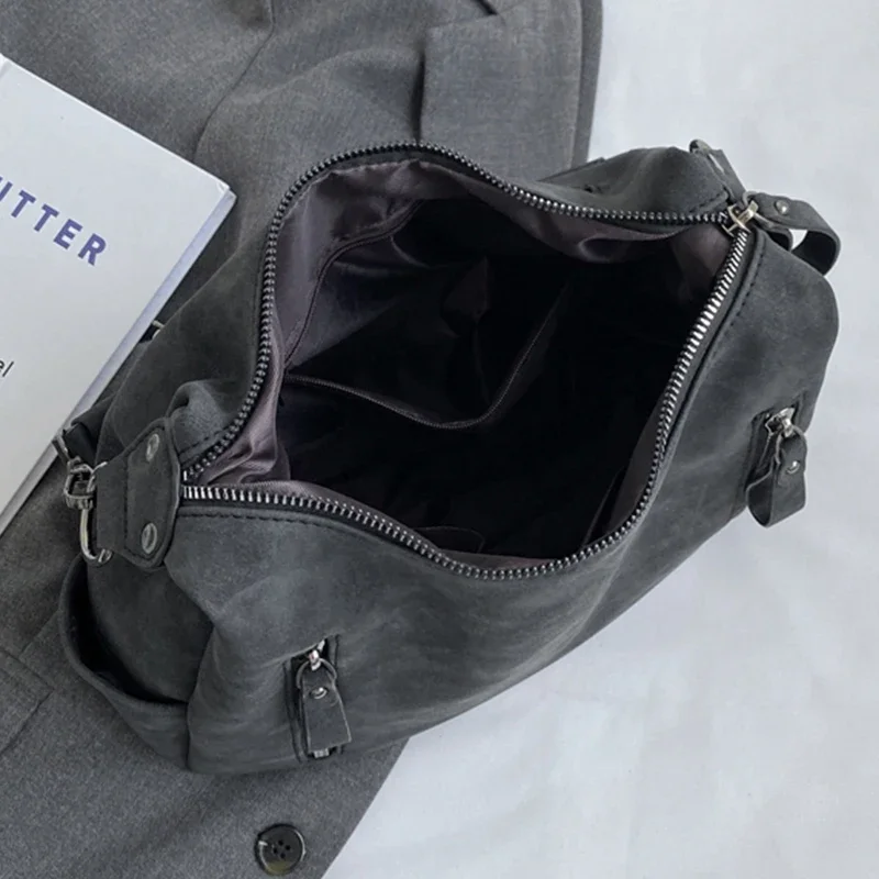 Дизайнерская однотонная женская сумка из искусственной замши роскошные женские