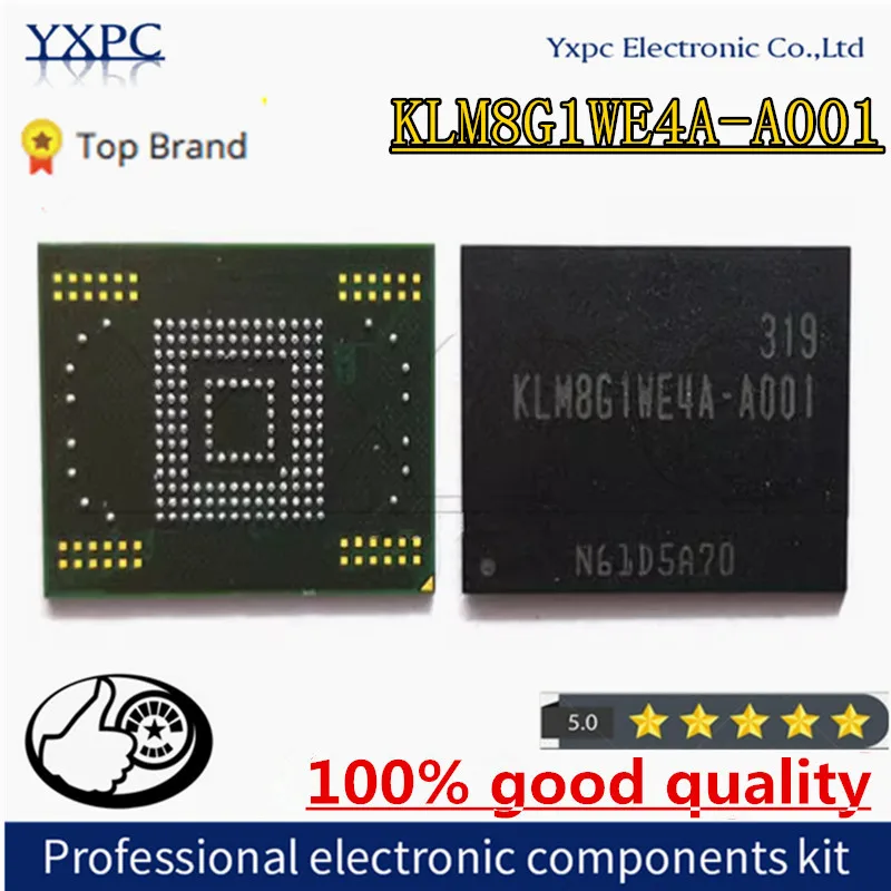 

KLM8G1WE4A-A001 For Samsung N8010 N8020 W899 T889 T211 T111 N7502 8G BGA169 EMMC 8GB Memory IC Chipset with balls