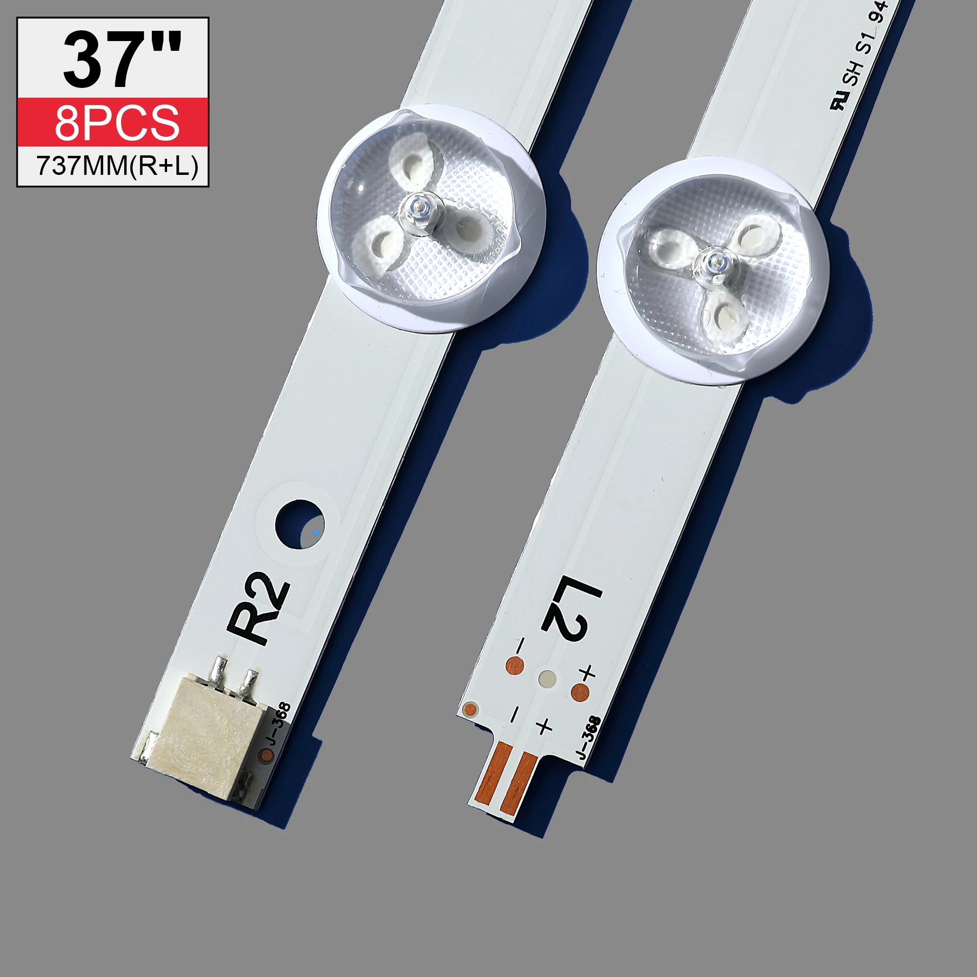 (New Original)8 PCS LED backlight strip for LIG 37LN5403 37LN540B 37LN541U 37LA613V 37LA615V LATWT370R 6916L-1138A 1137A 1139A