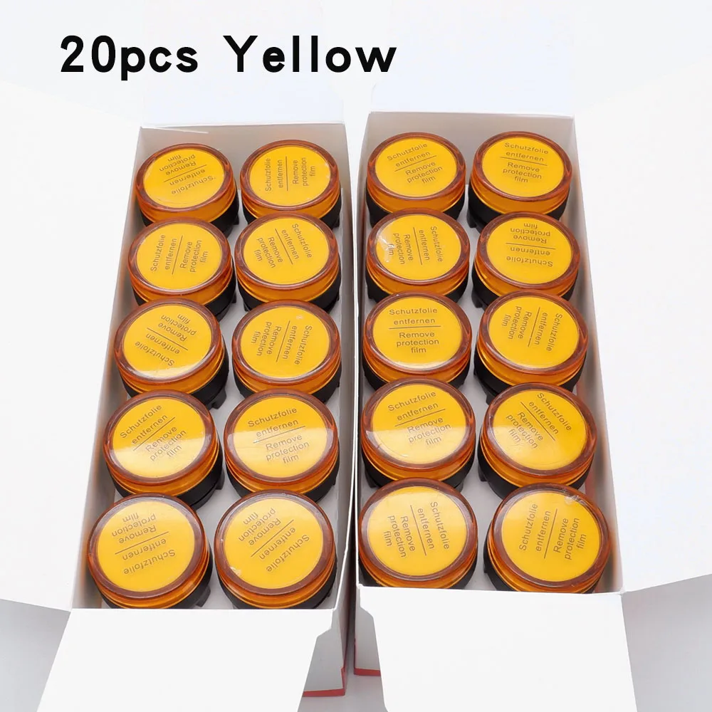 

20 шт. пластиковый индикаторная сигнальная лампа AD16-22DS 22 мм 12 В 24 В 220 В красный синий зеленый желтый белый светодиодный сигнальный светильник для крепления на панели