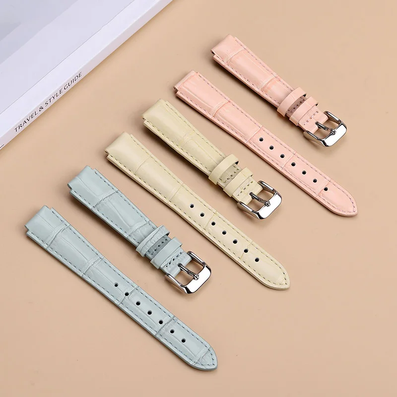 Браслет для Casio LTP-2069L ремешок часов COWYDE 18 мм выпуклый 14 модный женский розовый