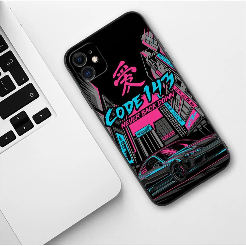Japan JDM Nissan Sports Car Luxury Phone Case For Apple IPhone 13 12 11 14 Pro Max Mini XR X XS  Max 6S 6 7 8 Plus SE 2020 Cover